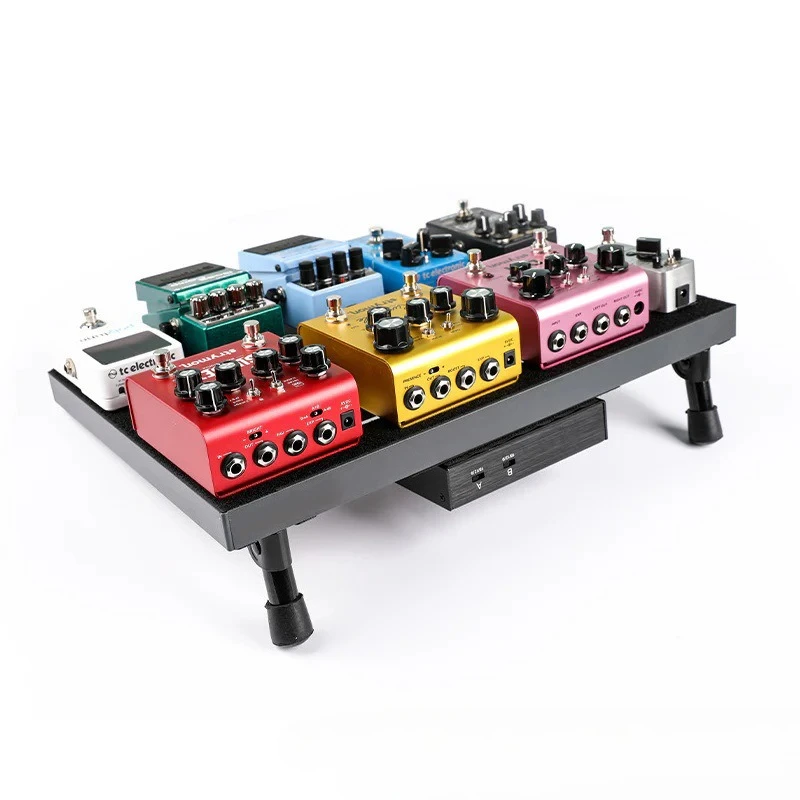 Effects Pedal Board Electric Guitar/bass Aluminum Alloy Effects Pedals Light Portable Pedalboard Track Board with Carrying Bag