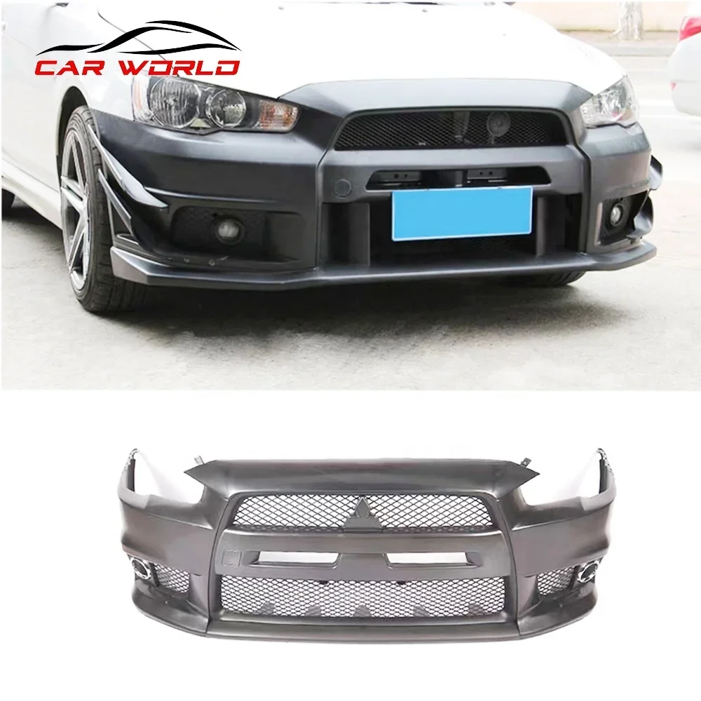 Car Facekit For 2009-2016 Lancer EVO Front Bumper Car Bodykit For Mitsubishis  Lancer  EVO Front Bumper PP Material