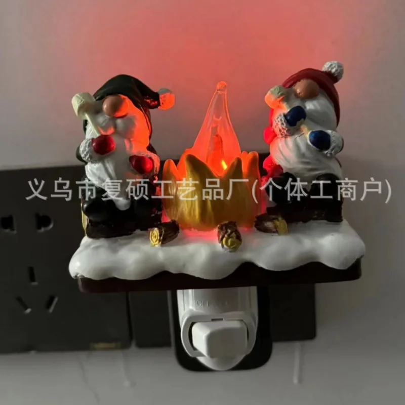 

2024 Christmas Flashing Night Lights Santa Claus Indoor Children Sleeping Creative Personalized Light Children Birthday Gift