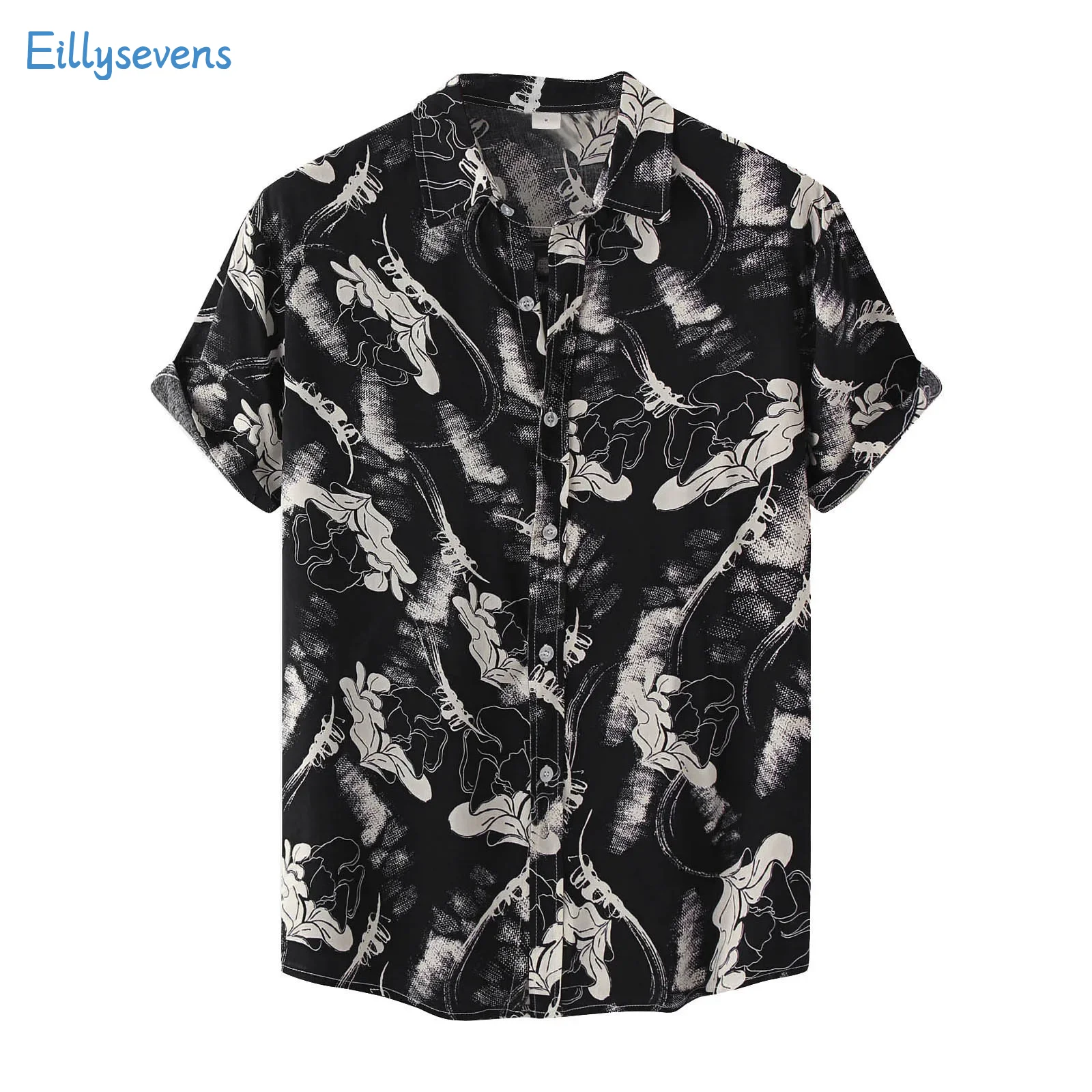 Гавайские рубашки для мужчин, модные винтажные рубашки для боулинга на пуговицах с коротким рукавом, летние повседневные пляжные рубашки для отдыха