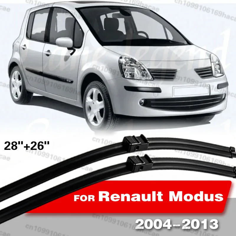 Wiper LHD & RHD Front Wiper Blades For Renault Modus Grand Modus 2004 - 2013 Windshield Windscreen Window Brushes 28"+26"