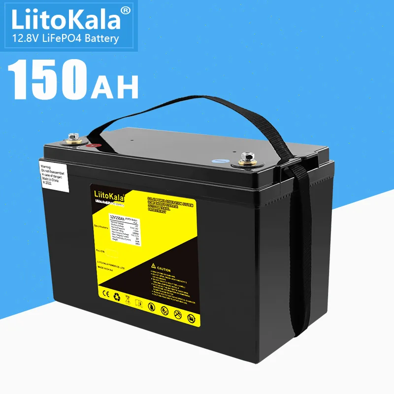 LiitoKala 12.8V 100Ah 120Ah LifePo4 batteria 12 v150ah batteria ricaricabile litio ferro fosfato Lifepo4 strumenti per celle solari