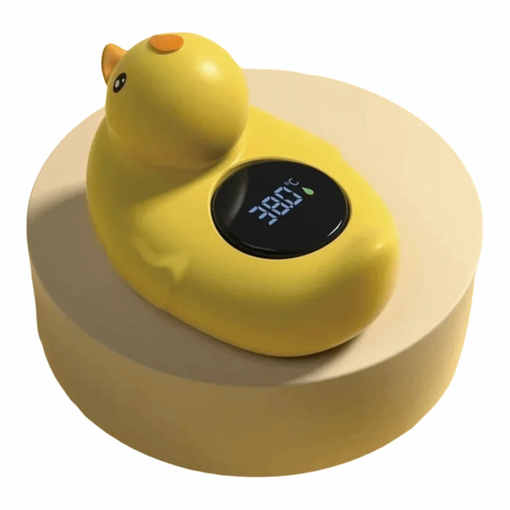 

Little Yellow Duck Baby Bath Thermometer LED Display Cartoon Baby Bath Temperature Monitor Floating Waterproof
