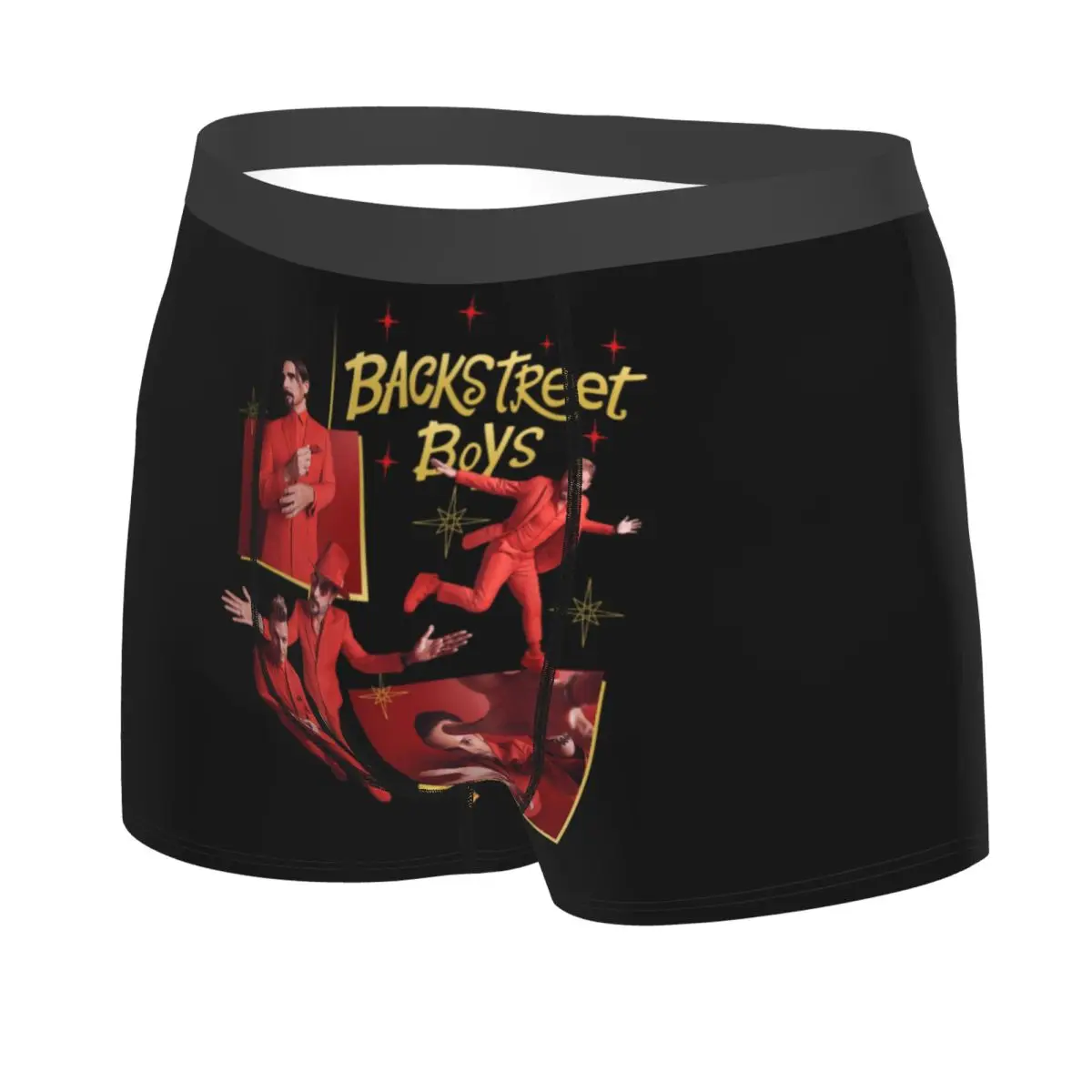 Backstreets Pop Music Boys Underwear Men Sexy Printed Custom Boxer Shorts Panties