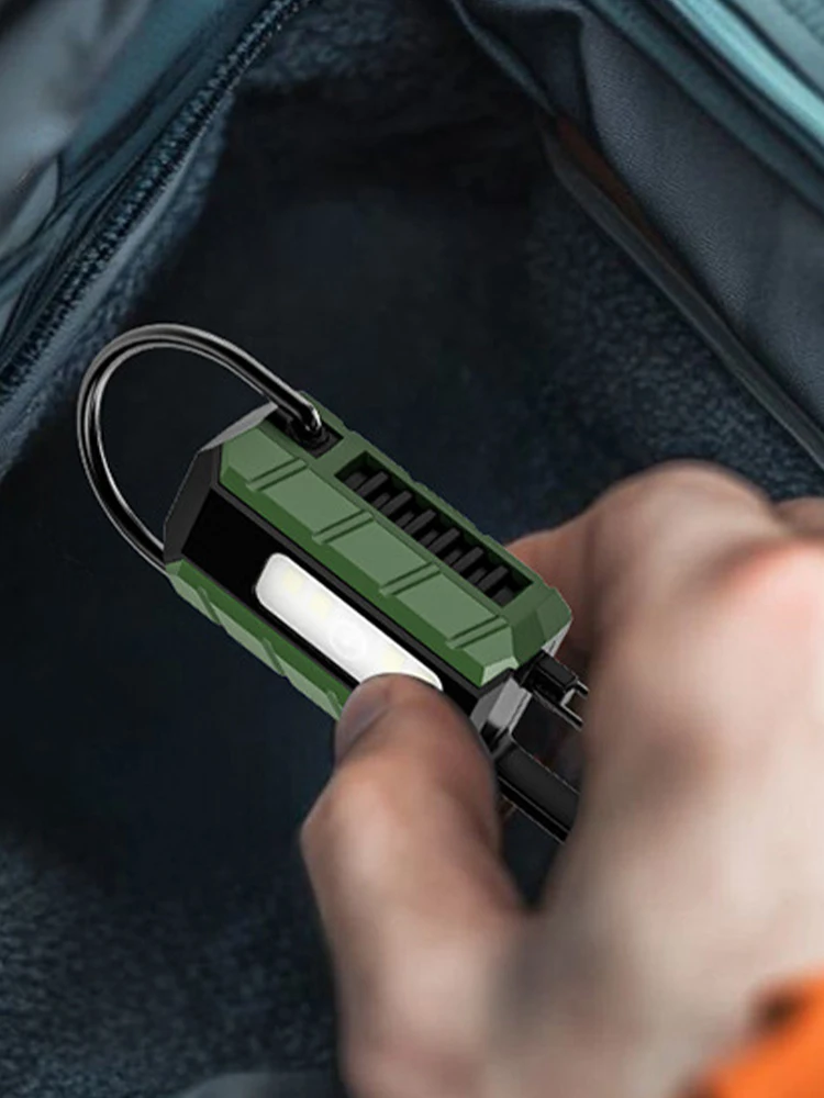 For Outdoor Camping Hiking Emergency LED Flashlight USB Rechargeable Mini Flashlight Small Flashlight