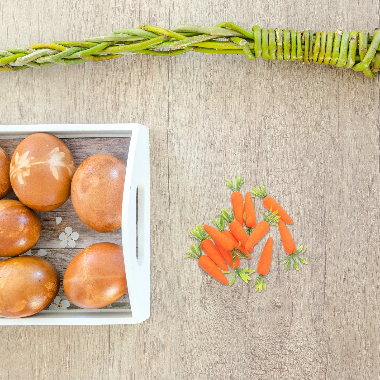 

12Pcs Realistic Simulation Carrot Artificial Vegetable Easter Decor Spring Crafts Miniature Farm Props Lifelike Fake Food