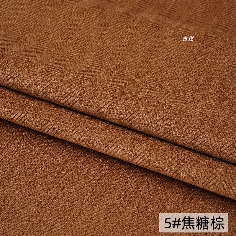 الصلبة متعرجة الشنيل ماتي متجمد الصوف مزيج النسيج لينة منظم السترة بنطلون تنورة المواد محكم نسج #6