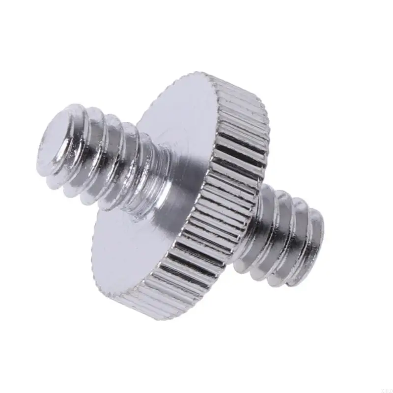 K3KD Doble doble cabeza 1/4 "Masculino rosca tornillo macho Convertir para cámara cámara Ballhead trípode