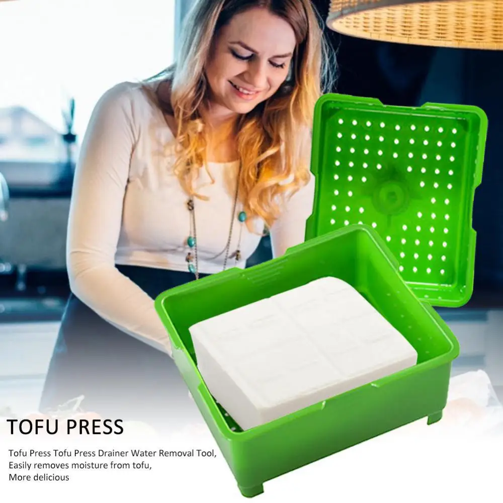 Homemade Tofu Press-Maker Mold Box Plastic Soybean Curd Making Machine Kitchen Cooking Tools Set