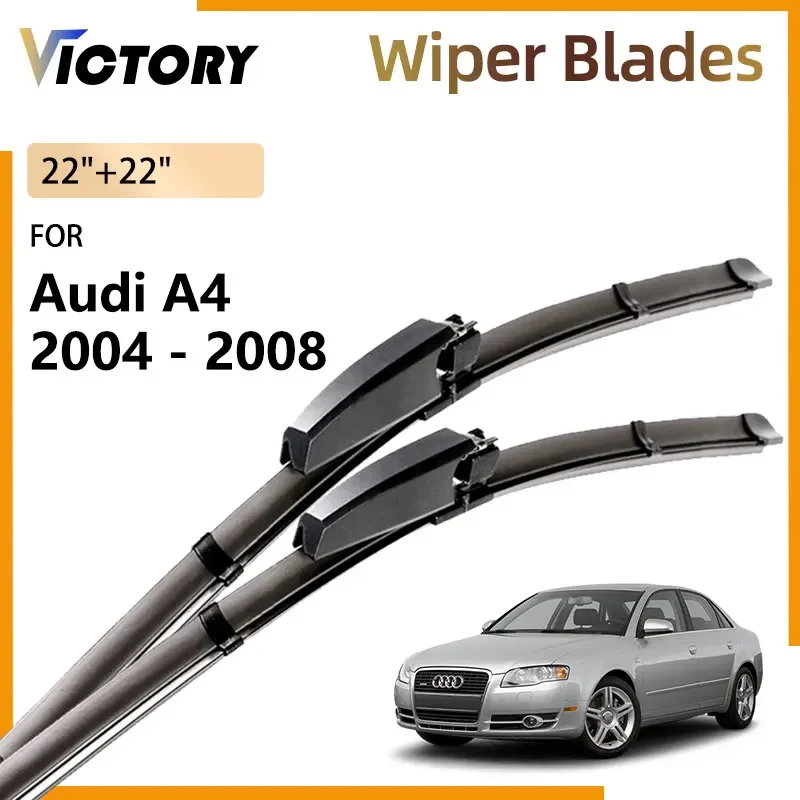 

Front Wiper Blades For Audi A4 B7 S4 RS4 SEAT Exeo 2004 - 2008 2007 2006 2005 Accessories Windshield Windscreen Window Brushes