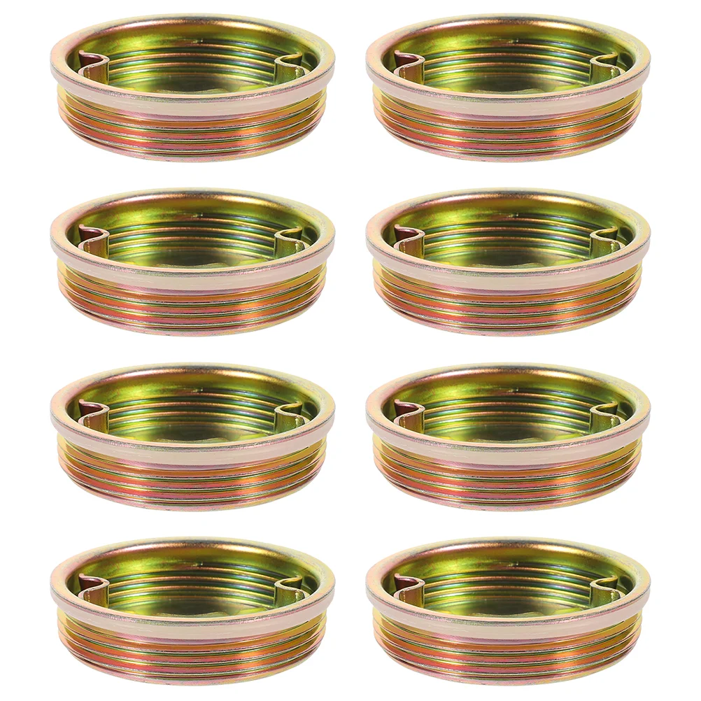 

8 Pcs Drum Cover Small Barrel Caps Water Oil Bung Gallon Plug Lids Seal Thread Metal Plugs