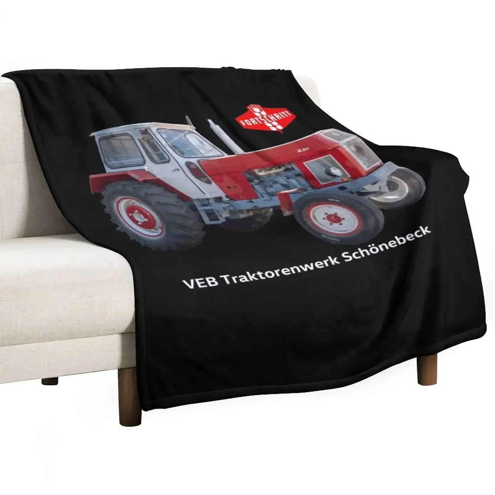 

Tractor progress ZT 300 from the VEB tractor factory Schnebeck Throw Blanket Bed covers heavy to sleep Hairys Blankets