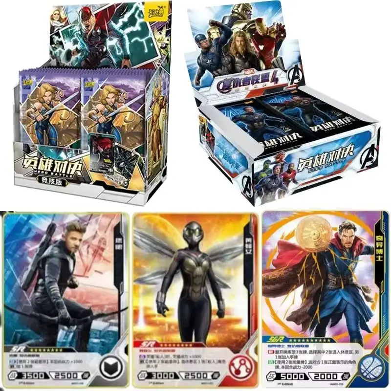 KAYOU Genuine Marvel Avengers 4 Endgame Heroes Battle Deluxe Edition Vol.1 Iron Man TCG Anime Peripheral Collection Cards Gifts