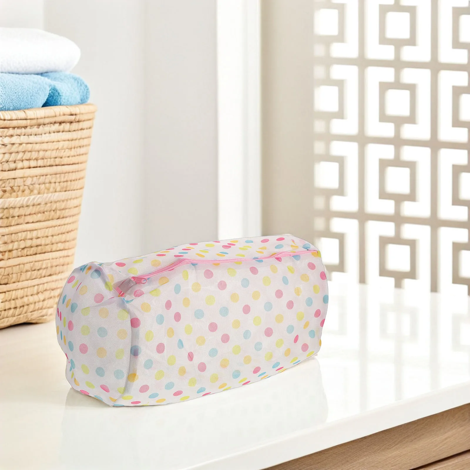 

3pcs Heavy Duty Mesh Laundry Wash Bags With Zipper Large Capacity Reusable Garment Washing Bags For Delicate Clothes Sweaters