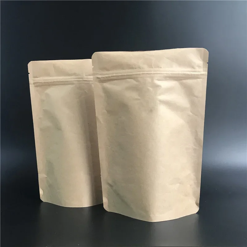 50PCS Customized Print 1kg Food Packaging Biodegradable Compostable Zipper Bag For Protein Powder Pet Food