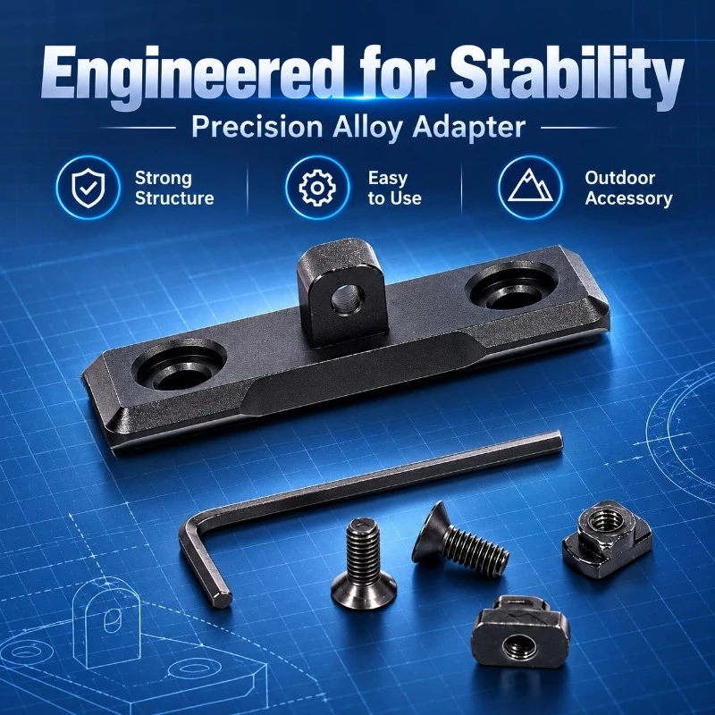 Outdoor Supplies Aluminum Mounting Adapter Multi-position Connect Base With Complete Assembly Hardware