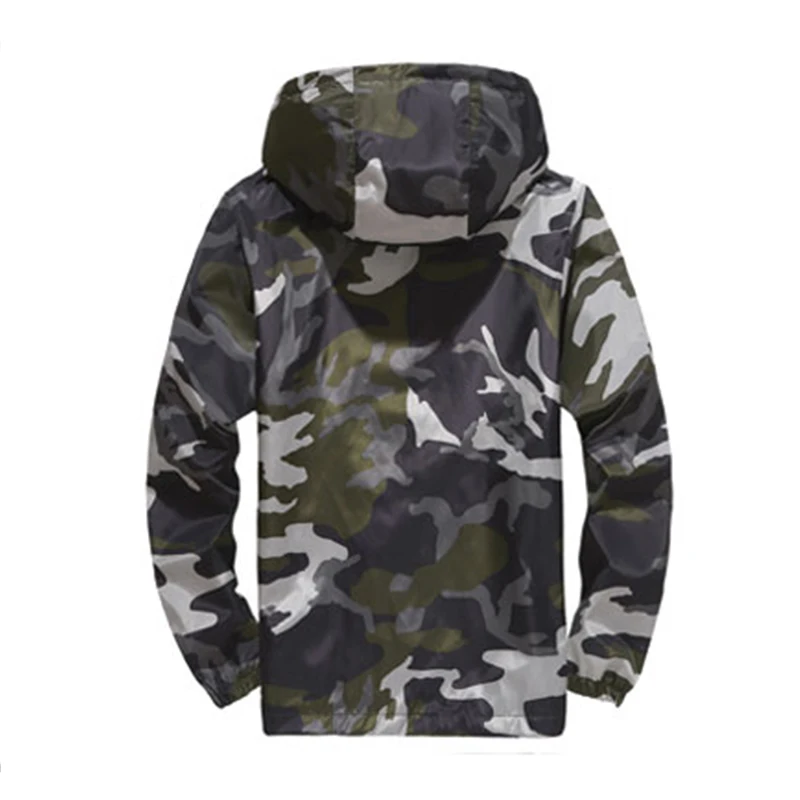 Chaquetas de camuflaje para hombre, sudadera con capucha de estilo fino, abrigos de ocio holgados al aire libre, chaqueta sencilla, Tops de primavera y otoño, novedad de 2024