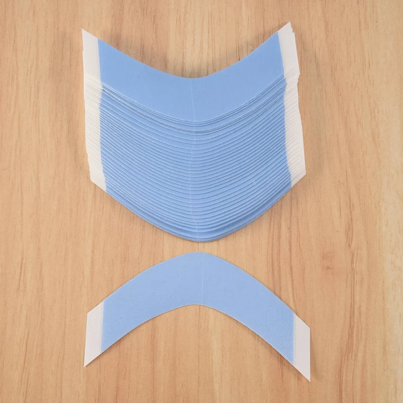 72Pcs/Lot Strong Hair Wig Tape Double Adhesive Extension Tape Strips Waterproof For Toupee/Lace Front Wigs Film CC Shape