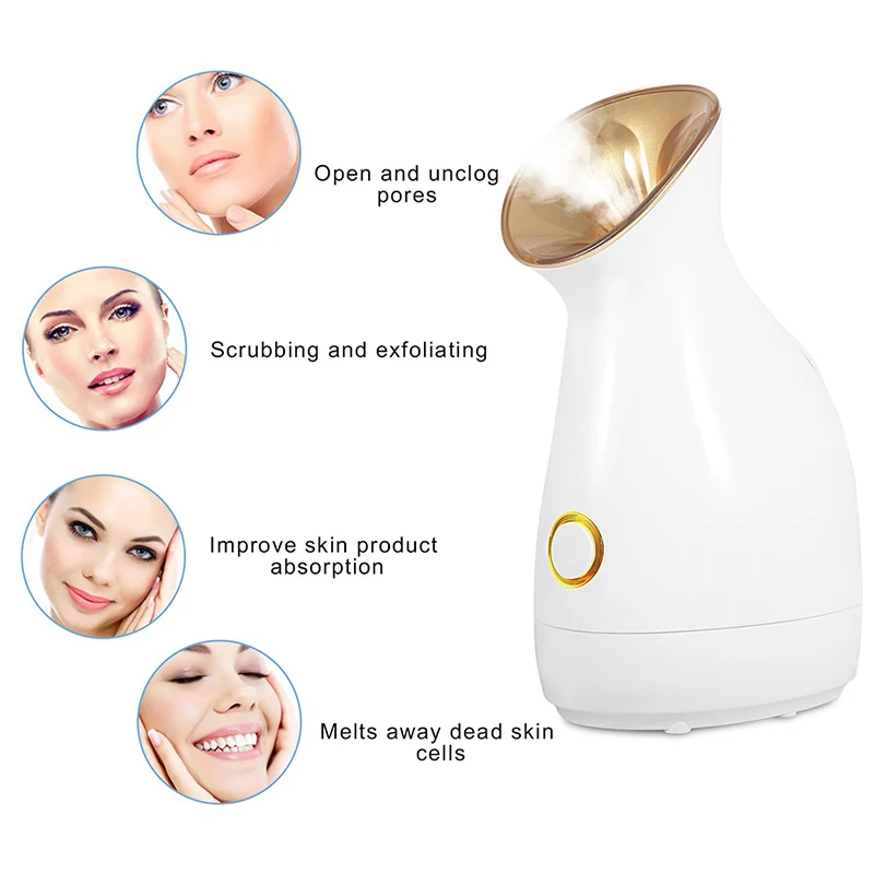 

Facial Steamer Nose Steamer Hot Sprayer Face Humidifier Skin Moisturizing Pores Cleansing Skin Deep Hydration Control Oil