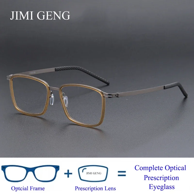 

Denmark Design Vintage Square Glasses Frame Men Ultralight Titanium Acetate Prescription Eyeglasses Women Optical Spectacle 2025
