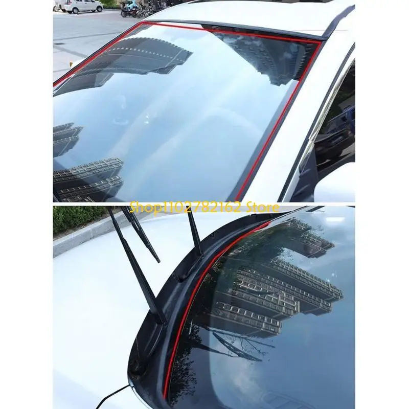547B Easy Install T Type Sunroof Seal Rubber Trim Weather Stripping Dust Proof Seal Upgrades for Car Windshield & Tailgate