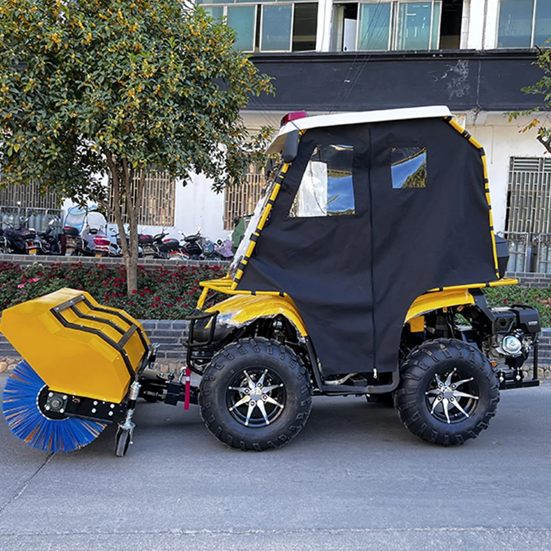 محراث الثلج عالي السرعة مع فرشاة دوارة كبيرة للمنزل المتحرك، منفاخ مجرفة الثلج الأوتوماتيكي المثبت على المقعد لمحراث الثلج على الطريق #5