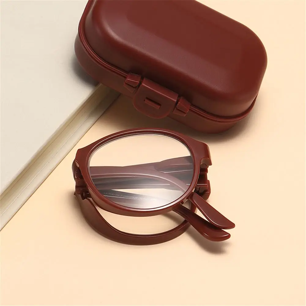 Folding Reading Glasses with Glasses Case Women Men Portable Lightweight Presbyopia Eyeglasses Foldable Hyperopia Eyewear