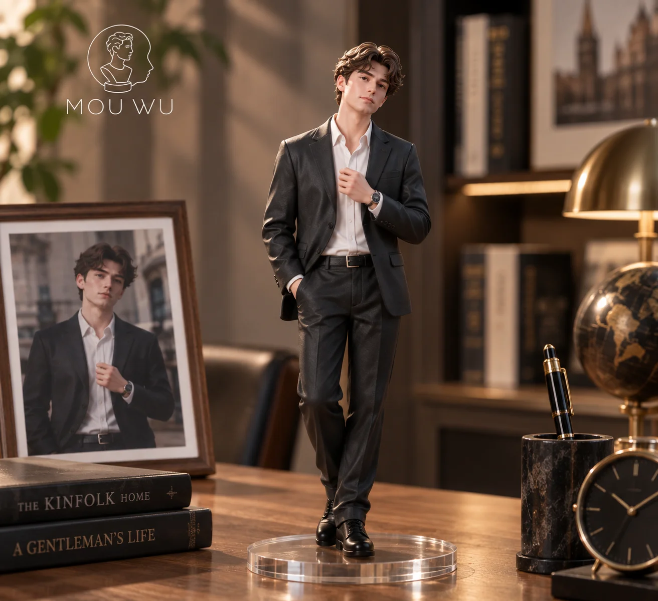 Home Decor Solo - Realistic Human Figure Male Resin, Custom