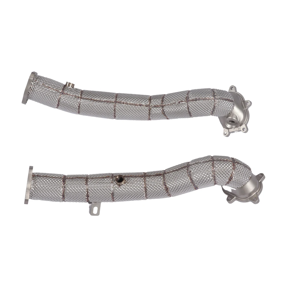 Stainless Steel Heatshield Downpipe for RS6 RS7 C7 S6 S7 S8 D4 4.0T Racing Downpipe