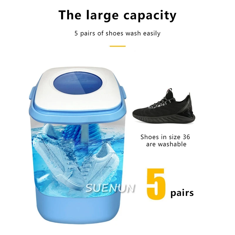 The New Shoe Washing Machine Is A Detachable Household Shoe Washing And Washing Machine With Integrated Blue Light Antibacterial