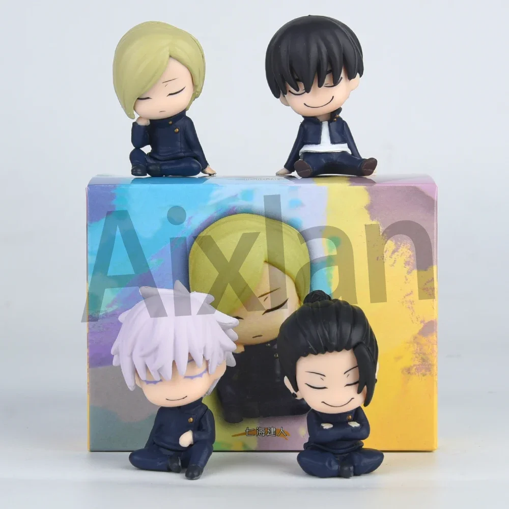 Aixlan 4PCS/SET Jujutsu Kaisen Anime Figure Satoru Gojo PVC Action Figure Geto Suguru Figurine Collectible Model Toys Kid Gift