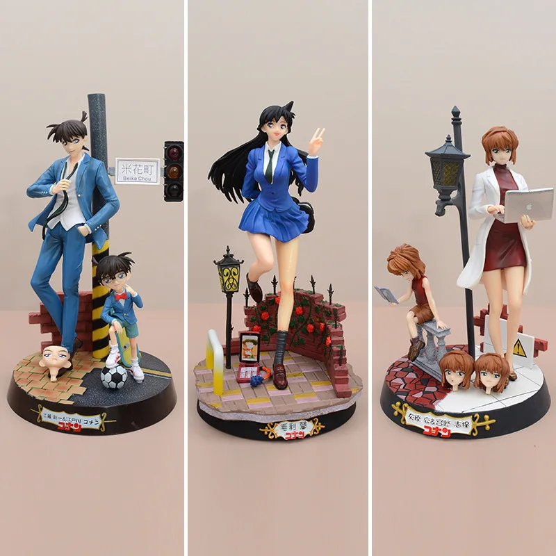 

Коллекционная фигурка GK «Детектив Конан»: Кудо Шиничи (Эдогава Конан) со сменными головами, аниме-статуэтка, сцена Бейка-Чоу, коллекционная модель