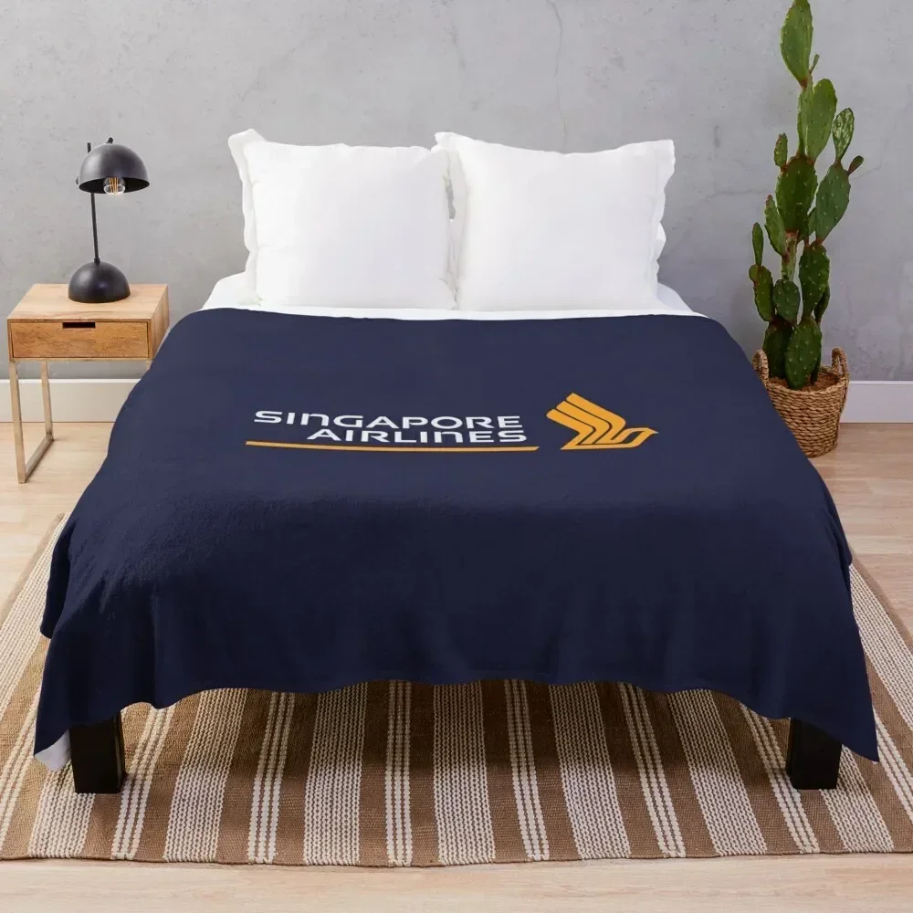 

Singapore Airlines Throw Blanket Multi Purpose Soft Warm Blanket for Home Travel