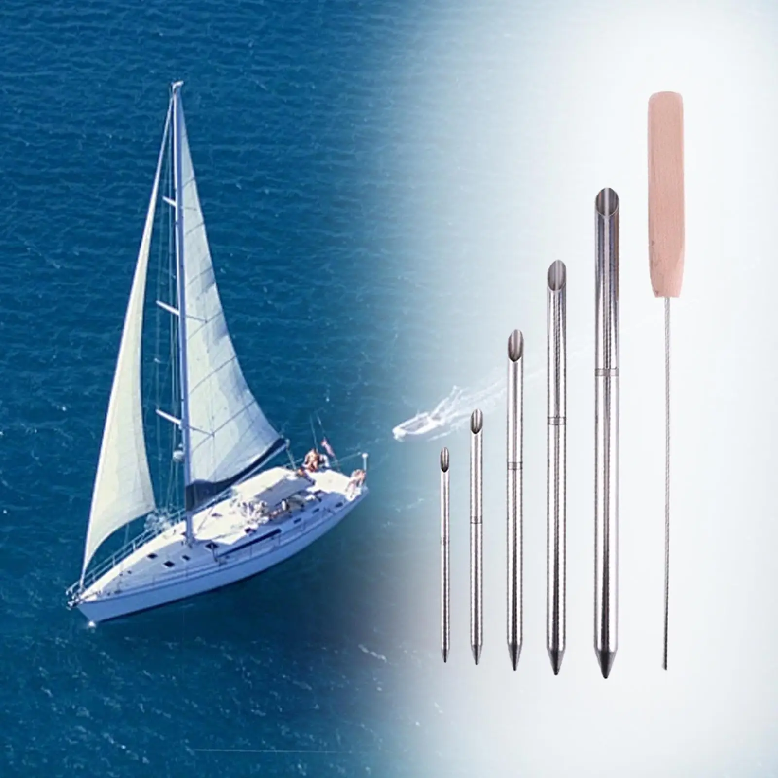 تتضمن مجموعة أدوات تململ ربط الحبل المضفر 5 مقاسات و1 أداة دفع للتسلق