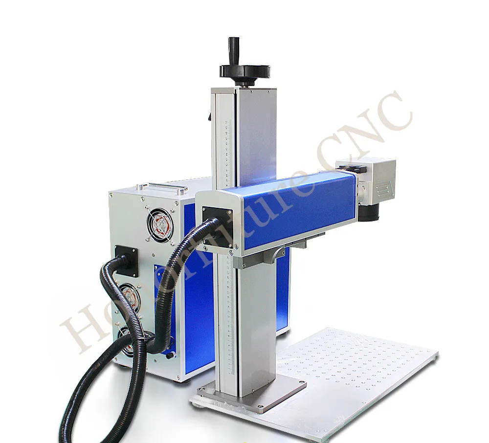 20W 30W 50W Marking On Metal Plastic With Rotary Portable Laser Engraving Machine For Metal