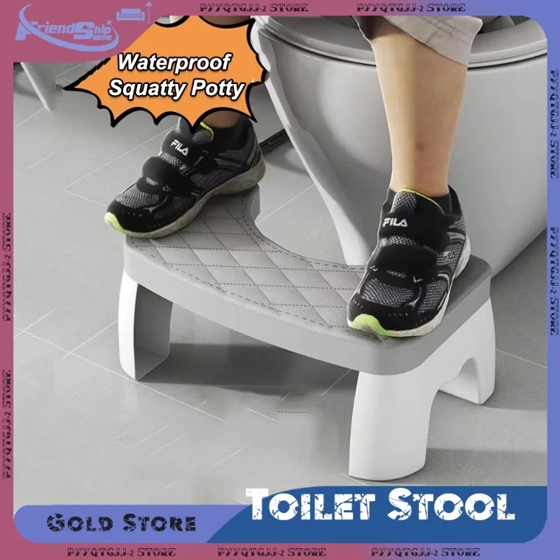 Waterproof Toilet Stool Removable Non-slip Shower Seat Home Bathroom Chair Portable Squat Potty Bathroom Furniture Accessories