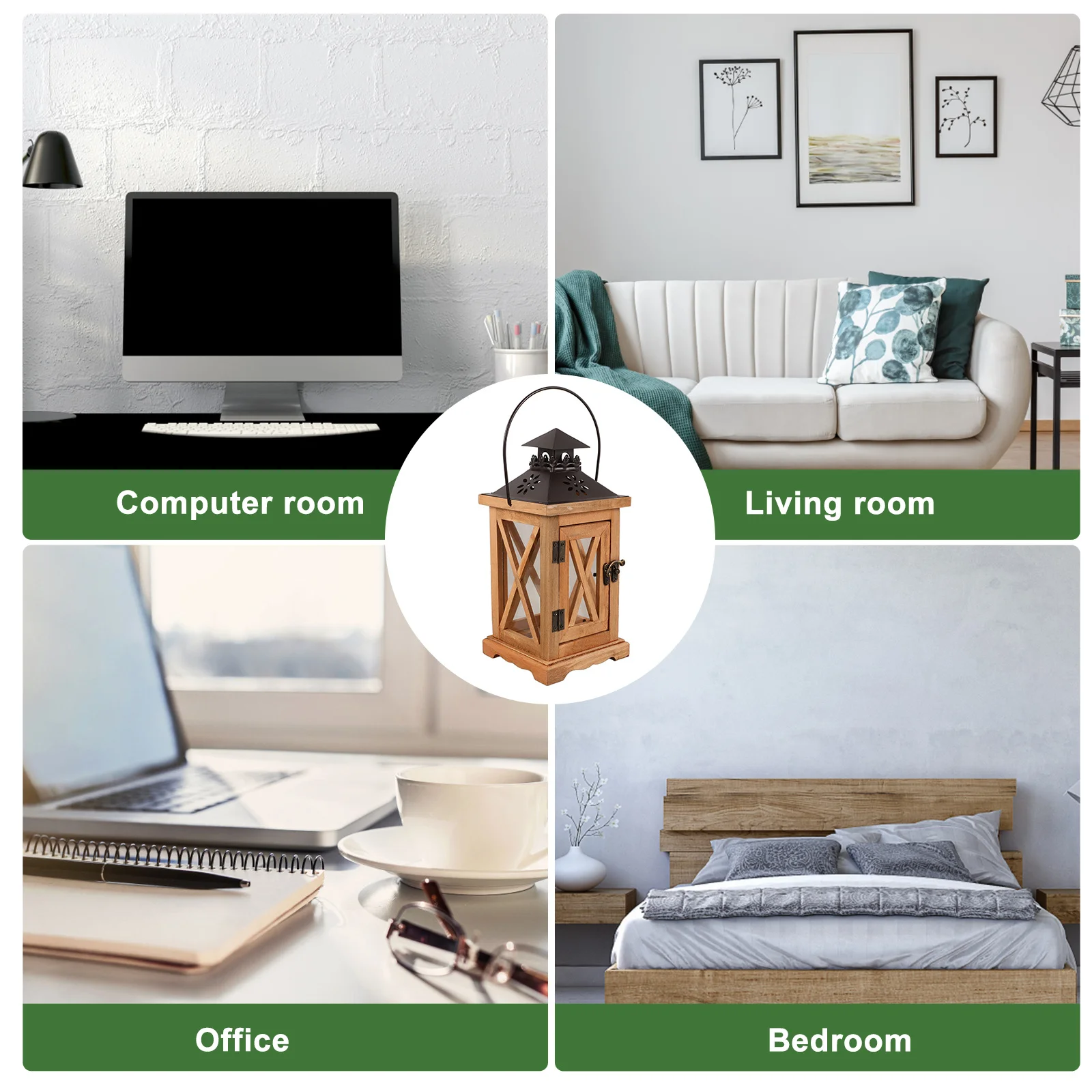 

Vintage Lantern Rustic Table Decor For Wedding Home Desktop Centerpiece Retro Holder Windproof Tealight