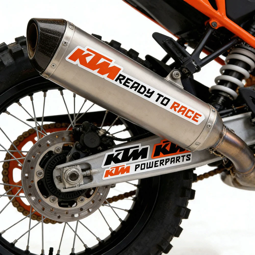 Reflective Racing Stickers Set, Waterproof Vinyl Decals for Motorcycle, Off-Road Bike & Helmet DIY Modification Decoration