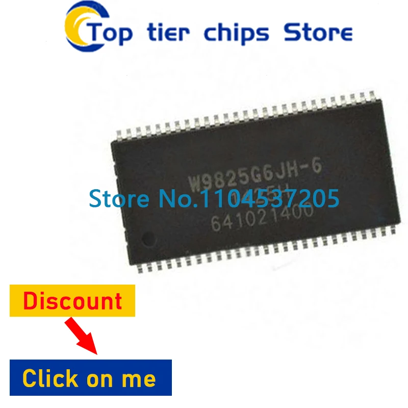 1pcs/lot W9825G6JH-6 W9825G6KH-6  W9825G6JH TSOP54 W9825G6JH-6I W9825G6KH-6I TSOP54 W9825G6  W9825G6KH