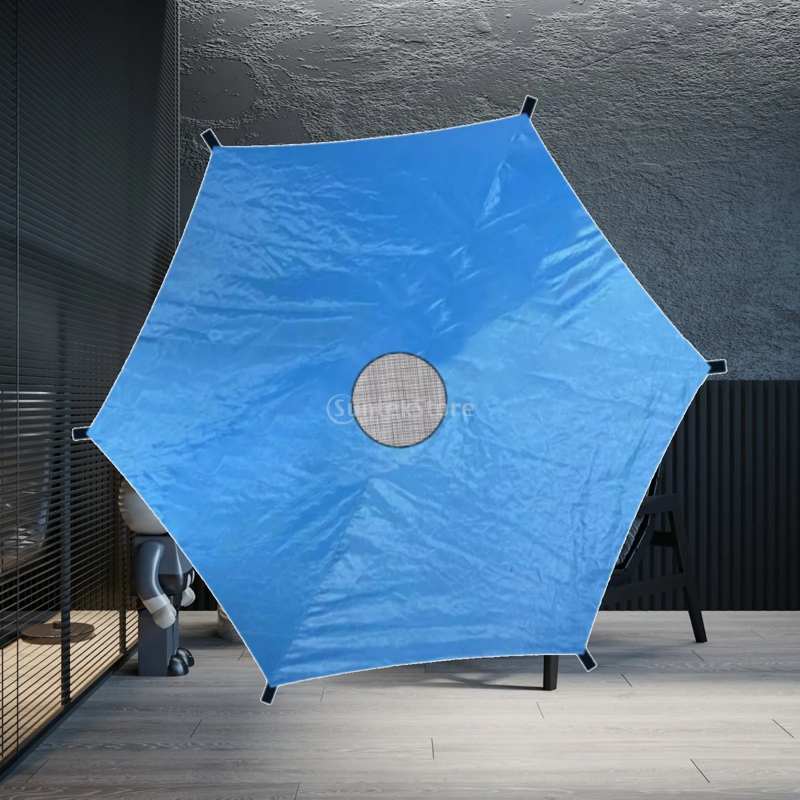 Trampoline Sun Protection Canopy Cover Waterproof Oxford Cloth Shade Tent for 6 Pole Trampoline Kids Outdoor Accessories