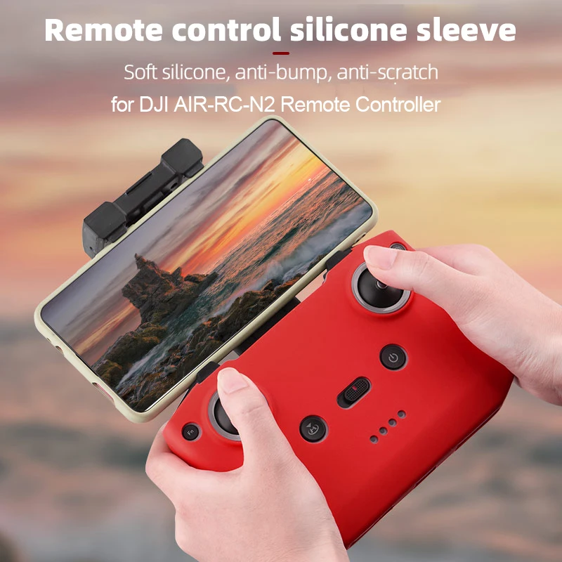 Silicone Cover for DJI Mini 4 PRO/AIR 3 RC-N2 Remote Controller Anti-bump Protective Case Dust-proof Sleeve Drone Accessories