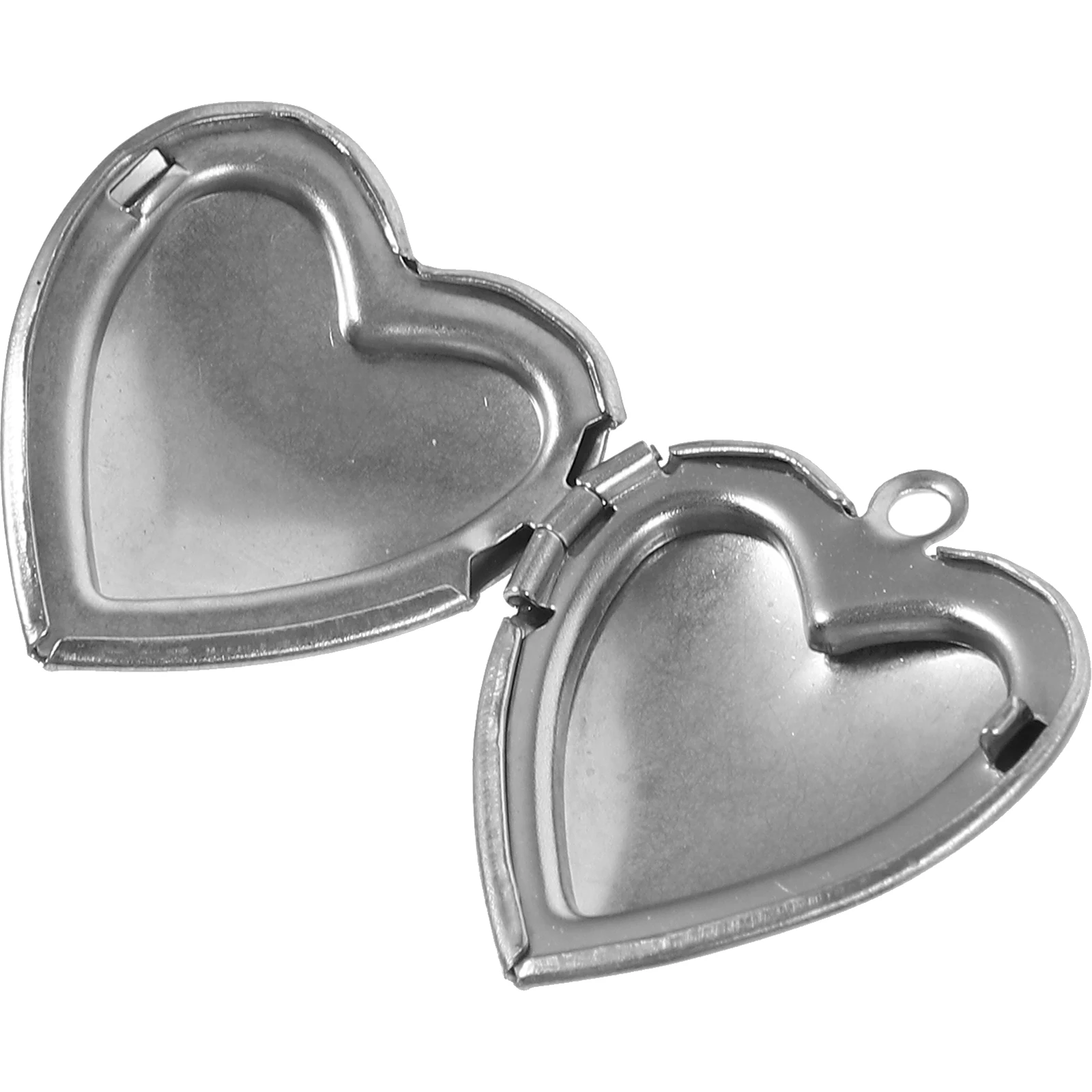 

Shaped Photo Locket Charm Stainless Steel Heart Pendant Custom Necklace DIY Metal Heart Locket Charm Picture Frame Safe Useful
