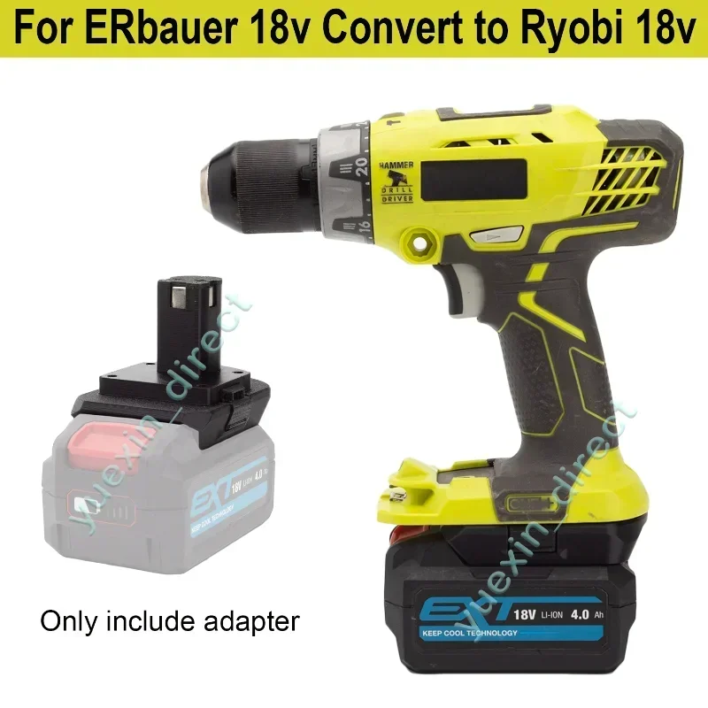 

Adapter For ERbauer 20V Lithium Battery Converter To for Ryobi ONE+ 18V Cordless Power Tools Converter(NO Battery )