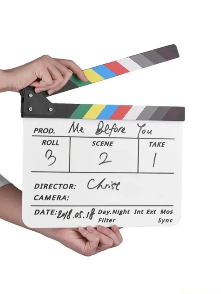 M5TD Movie Film Clap Board Clapper Board Slates Clapperboard for Camera Photography