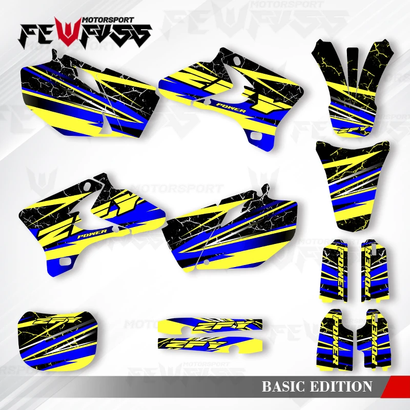 

Fewfuss Graphics Decals Stickers Motorcycle Background Custom For 2003-2004 2005 YZF250 450
