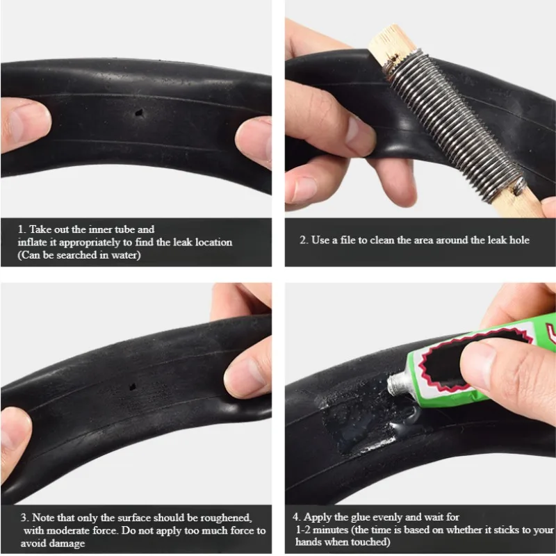 12/20g Tire Repairing Glue Inner Tube Puncture Strong Bonding Cold Repair Glue Car Motorcycle Bicycle Tire Repairing Glue Tool