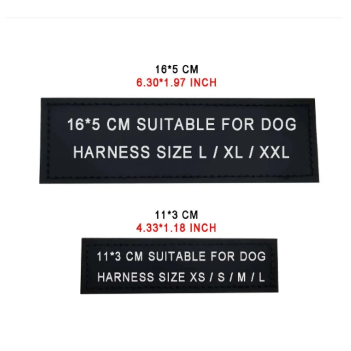 2 PCS Personalized Dog Name Tag Pet Harness ID Label  DIY Name Logo Custom Dog Chest Strap Harness Collar Tag