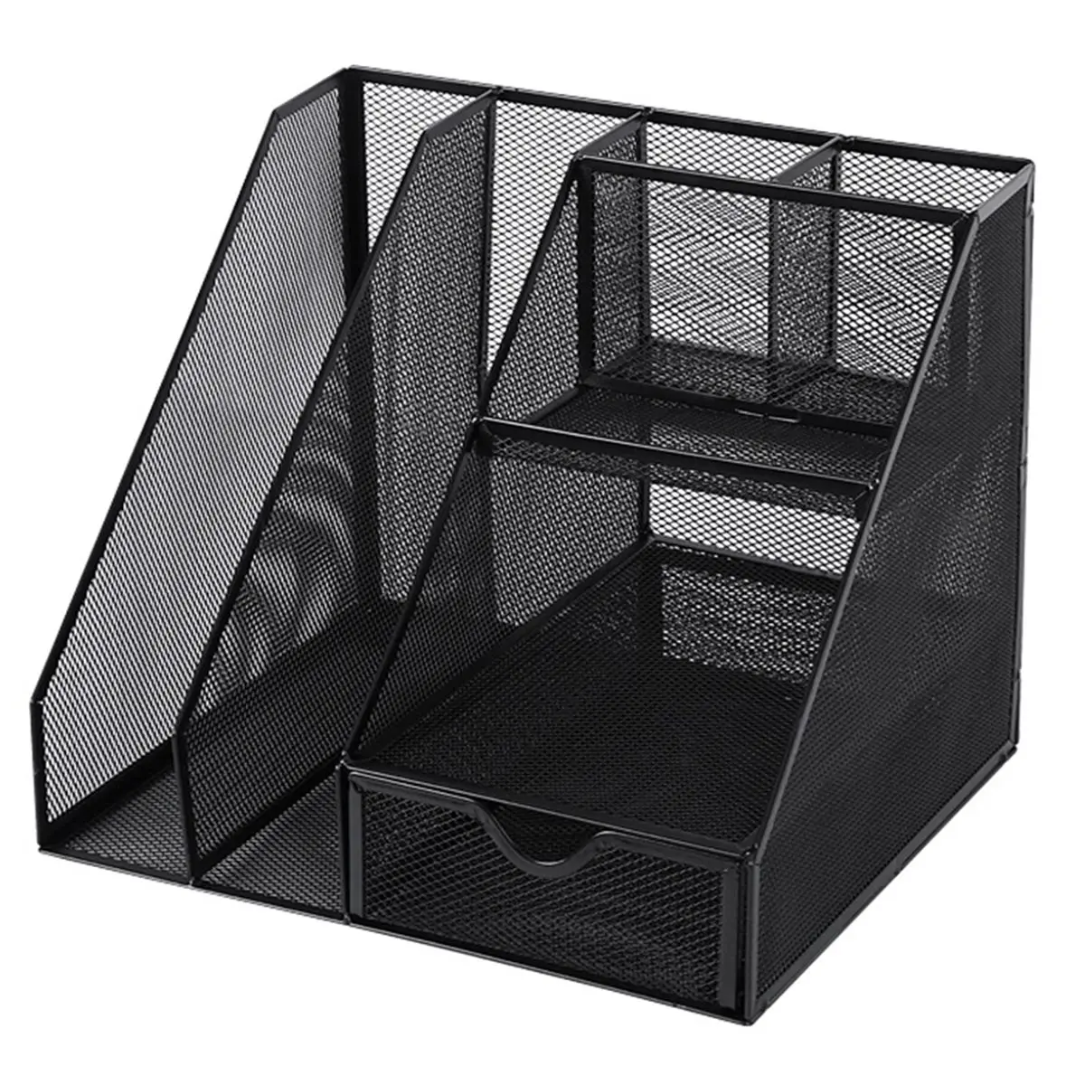 2026 NEW Metal Wire Magazine Holder, Mesh File Organizer for Desk, Office Accessories, Black