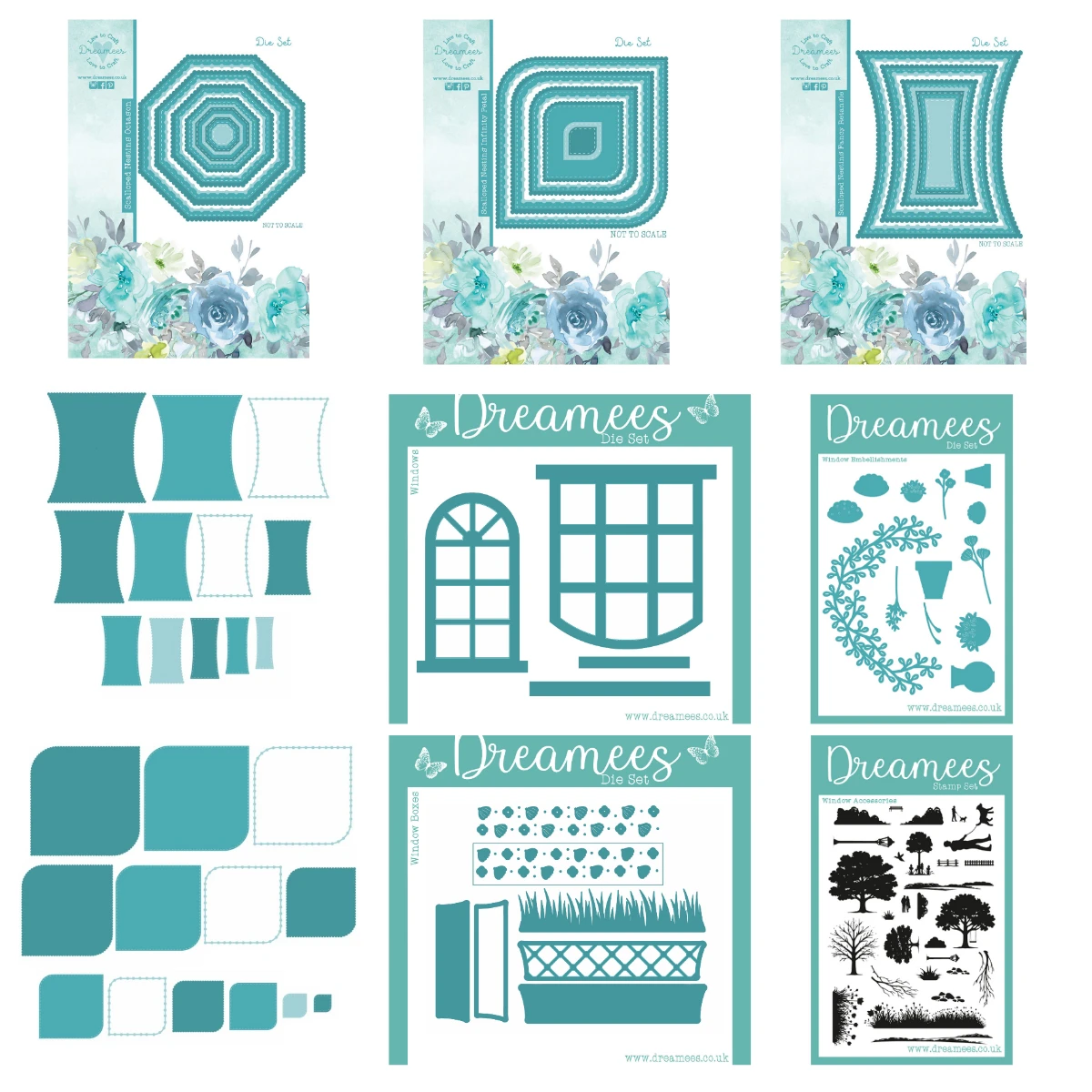2026 Dreamees Nesting Infinity Petal Fancy Rectangle Die Set Metal Cutting Dies DIY Scrapbook Greeting Diary Handmade Template