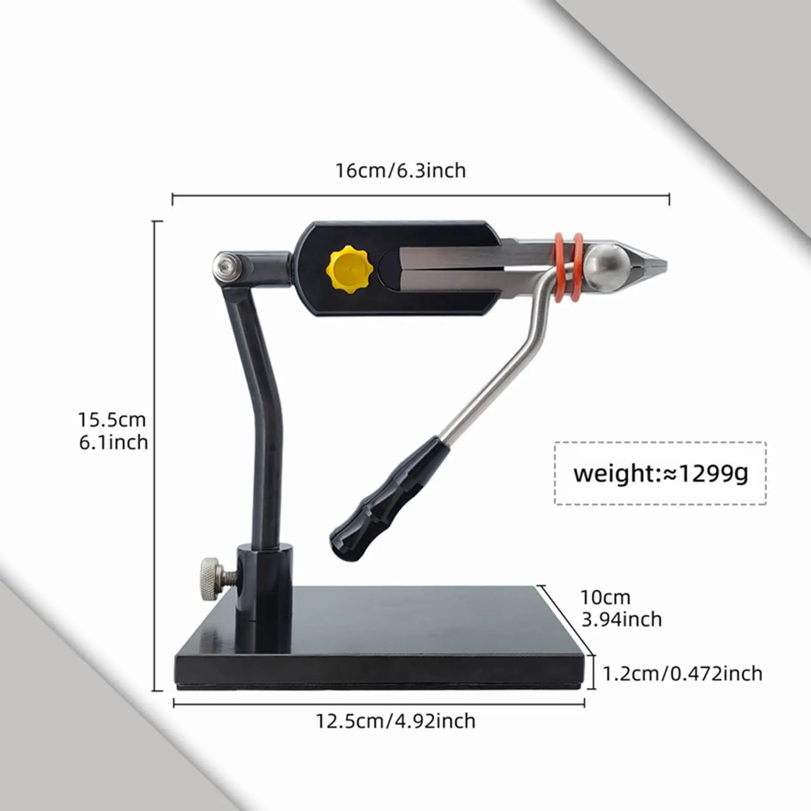 يطير ربط ملزمة قاعدة سبيكة 360 °   أدوات ربط الذبابة للمبتدئين، طُعم الصيد